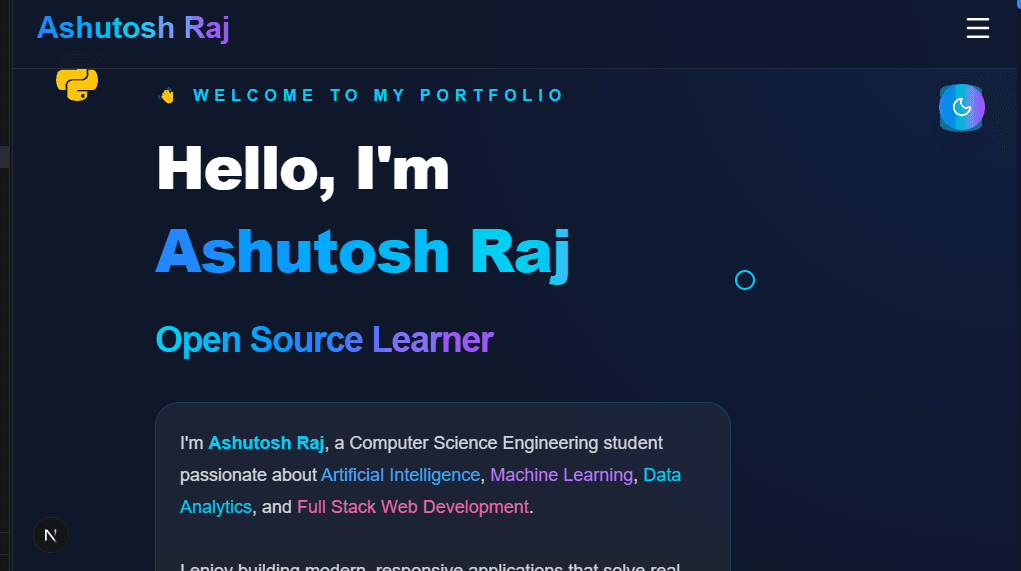 Personal Portfolio Website