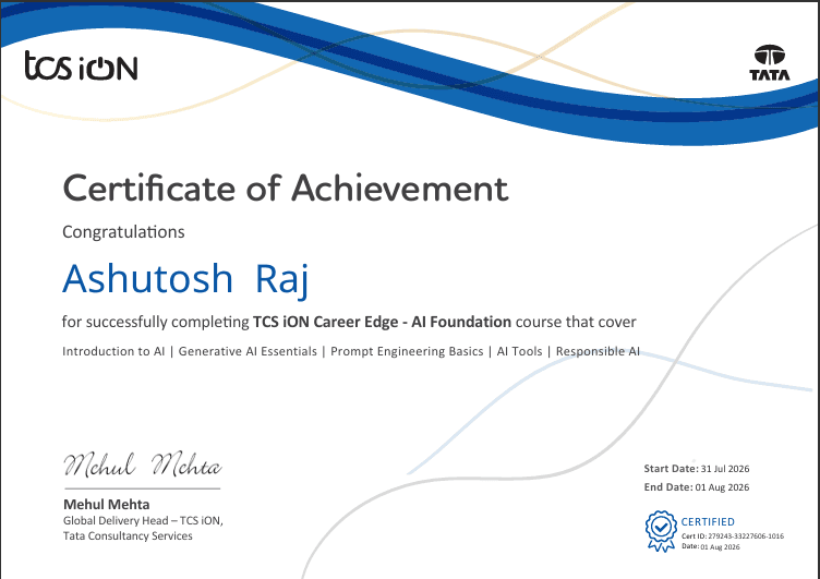 TCS iON Career Edge — AI Foundation